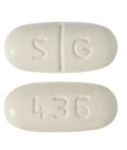 A 43 Pill - white capsuleoblong, 16mm. . 436 s g pill